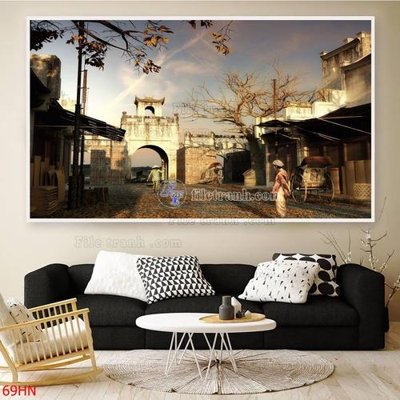 Tải file File tranh hà nội xưa 69HN (gốc) chủ đề phong thủy