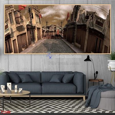 Tải file File tranh hà nội xưa 71HN (gốc) làm file thiết kế