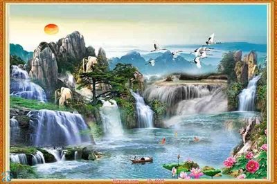 File in ấn File tranh phong thủy 8009 (bản gốc) chất lượng cao