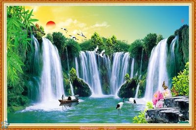 File gốc File tranh phong thủy 8042 (in lụa) cao cấp