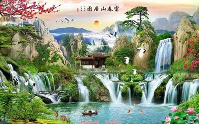 File gốc File tranh phong thủy 9022 (trang trí) cho phòng khách