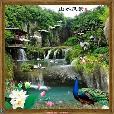 File tranh File tranh phong thủy 9024 (gốc) chủ đề tĩnh vật