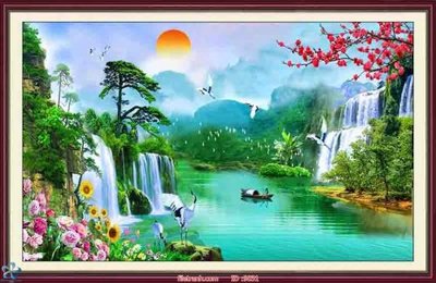 File tranh File tranh phong thủy 9031 (gốc) in backlit film