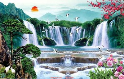 File gốc File tranh phong thủy 9046 (thiết kế) độc quyền