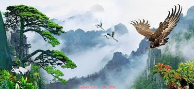 File tranh File tranh phong thủy 9050 (file gốc) chủ đề phong thủy