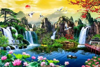 File gốc File tranh phong thủy 9054 (in mica) cắt laser