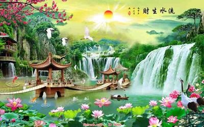 Tải file File tranh phong thủy 9090 (ảnh gốc) in gạch 3D