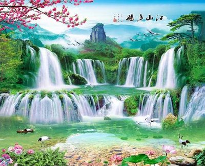 File in mica File tranh phong thủy 9095 (bản gốc) sắc sảo