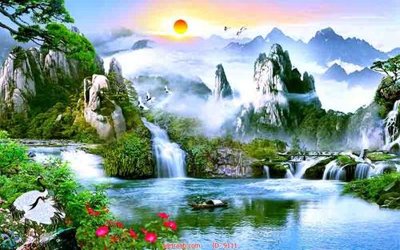 File gốc File tranh phong thủy 9111 (in lụa) tranh mã đáo