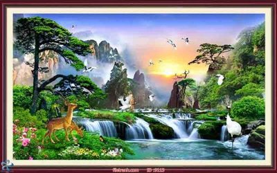 Download file File tranh phong thủy 9113 (gốc) cho xưởng in