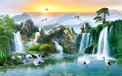 File tranh File tranh phong thủy 9135 (gốc) in backlit film