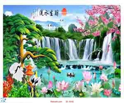 File ảnh File tranh phong thủy 9142 (gốc) in standee