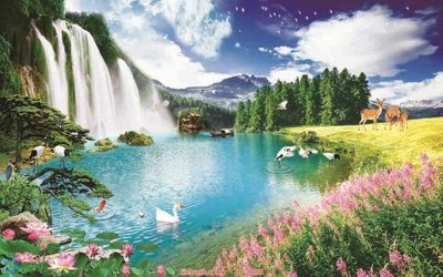 File gốc File tranh phong thủy 9169 (phong cách) châu Âu