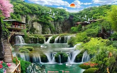 File ảnh File tranh phong thủy 9191 (gốc) trang trí khách sạn