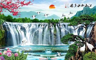 File tranh File tranh phong thủy 9197 (gốc) chủ đề trẻ em