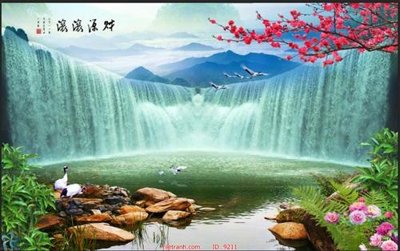 File PSD File tranh phong thủy 9211 (gốc) cho in quảng cáo