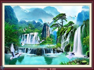 File tranh File tranh phong thủy 9223 (file gốc) chủ đề phong thủy