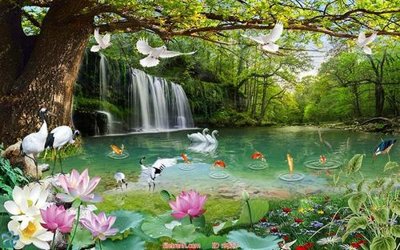 Tải file File tranh phong thủy 9227 (gốc) làm file thiết kế