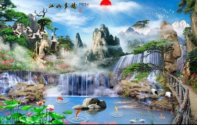 Hình ảnh gốc File tranh phong thủy 9250 (để in khổ lớn)