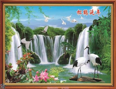 File tranh trang trí File tranh phong thủy 9305 (file gốc)