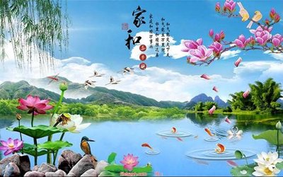 File in lụa File tranh phong thủy 9316 (phong cảnh) File tranh phong thủy 9316