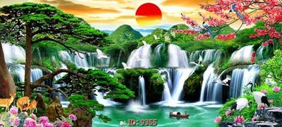 Tệp tin gốc File tranh phong thủy 9355 (dùng cho in) File tranh phong thủy 9355