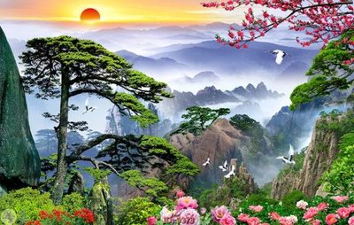 File tranh File tranh phong thủy 9373 (file gốc) chuẩn màu in