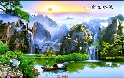 File PSD File tranh phong thủy 9386 (nguyên gốc) chất lượng cao