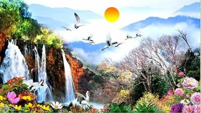 File in ấn File tranh phong thủy 9387 (bản gốc) cao cấp