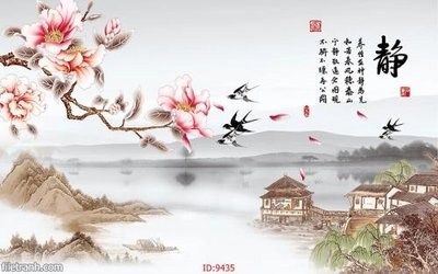 Tải file File tranh phong thủy 9435 (PSD) cho in tranh 3D