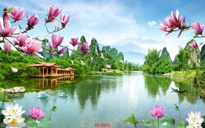 File gốc File tranh phong thủy 9442 (in mica) trang trí