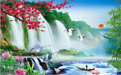 File gốc File tranh phong thủy 9455 (in mica) trang trí