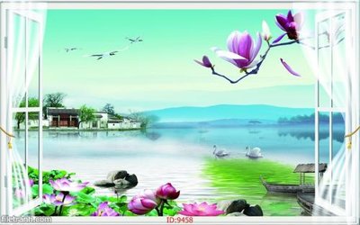 File tranh gốc File tranh phong thủy 9458 chủ đề hiện đại