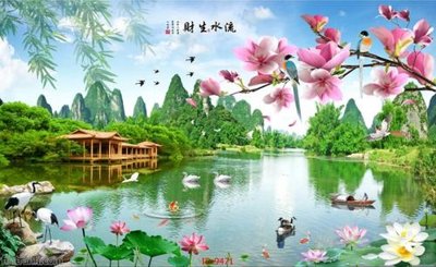 Chi tiết file tranh tráng gương File tranh phong thủy 9471 (ảnh gốc)