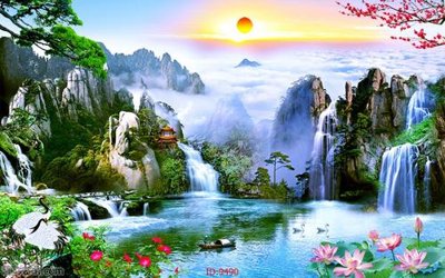 Tải file File tranh phong thủy 9490 (gốc) làm file in ấn