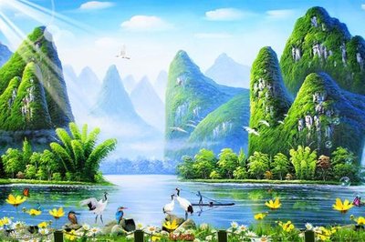 File gốc File tranh phong thủy 9501 (in mica) làm quà tặng