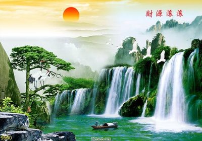 File gốc File tranh phong thủy 9540 (chuẩn màu) cho in offset