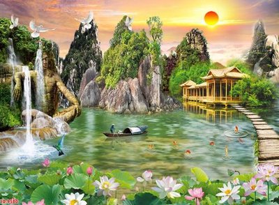 Tải file File tranh phong thủy 9580 (ảnh gốc) 300dpi File tranh phong thủy 9580