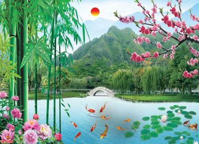 File tranh File tranh phong thủy 9584 (gốc) chủ đề trừu tượng