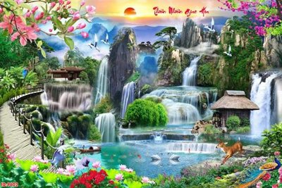 File gốc File tranh phong thủy 9602 (AI/EPS) cho in ấn