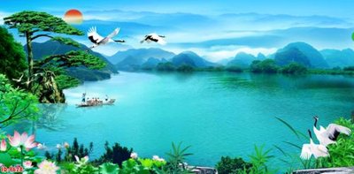 File tranh File tranh phong thủy 9628 (gốc) chủ đề trừu tượng