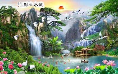 File tranh quảng cáo File tranh phong thủy 9637 (file gốc) chuyên nghiệp