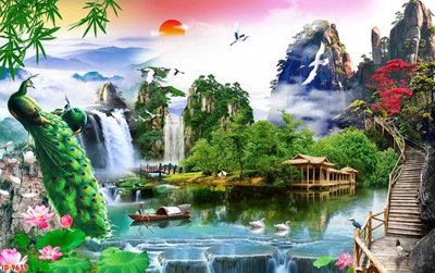 Ảnh mô tả file gốc in mica File tranh phong thủy 9639