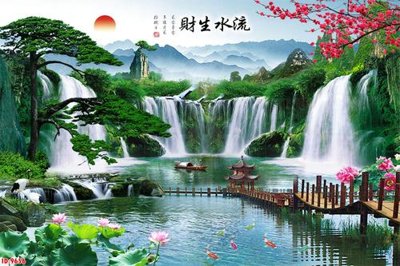 File PSD File tranh phong thủy 9656 (gốc) nhiều lớp (multi-layer)