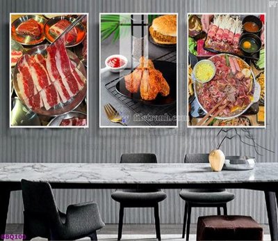 File gốc in mica File in tranh treo quán lẩu bbq BBQ100 chất lượng