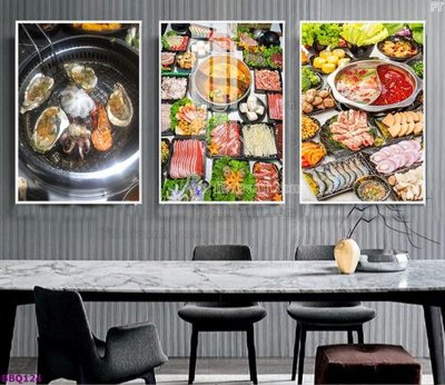 File gốc File in tranh treo quán lẩu bbq BBQ124 (cho in ấn) độc quyền
