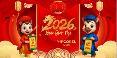File PSD in ấn Backdrop Happy New Year 2026 file corel #13 (chất lượng cao)