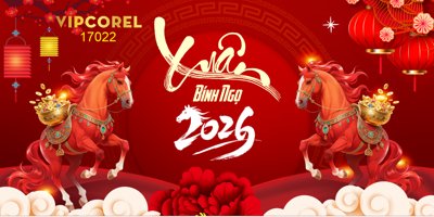 File PSD Backdrop Happy New Year 2026 file corel #29 (nguyên bản) cho thiết kế