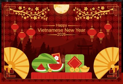 Mua file ảnh gốc Backdrop Happy New Year 2026 file corel #5 (chất lượng cao)
