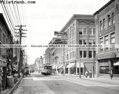 File in trần Bleecker Street_ 1910 (bản gốc) trời sao